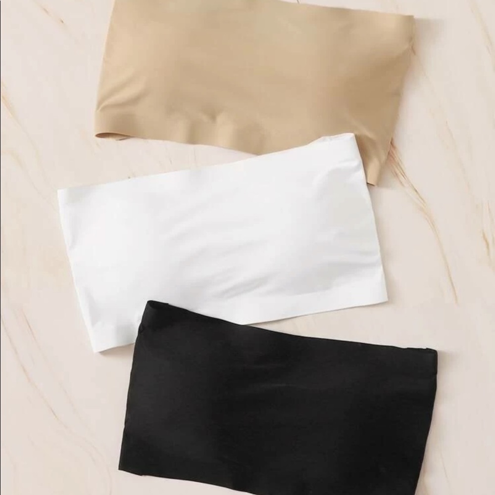 Shein 3 Pack Seamless Bandeaus OS NWT